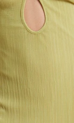 Bec&Bridge PLISSE MAXI DRESS - PISTACHIO