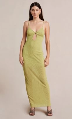 Bec&Bridge PLISSE MAXI DRESS - PISTACHIO
