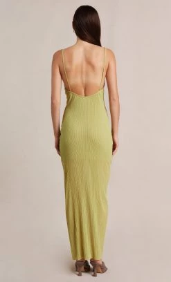 Bec&Bridge PLISSE MAXI DRESS - PISTACHIO