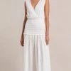 Bec&Bridge Dresses ALEAH SHIRRED DRESS - IVORY