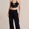Bec&Bridge VERONICA EDGE KNIT BRA TOP - BLACK Tops