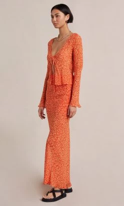 Bec&Bridge Bottoms CHERI MAXI SKIRT - PRINT