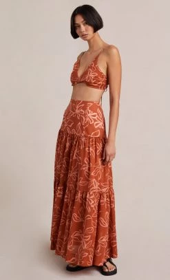 Bec&Bridge AURORA MAXI SKIRT - PRINT Bottoms