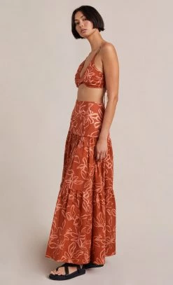 Bec&Bridge AURORA MAXI SKIRT - PRINT Bottoms