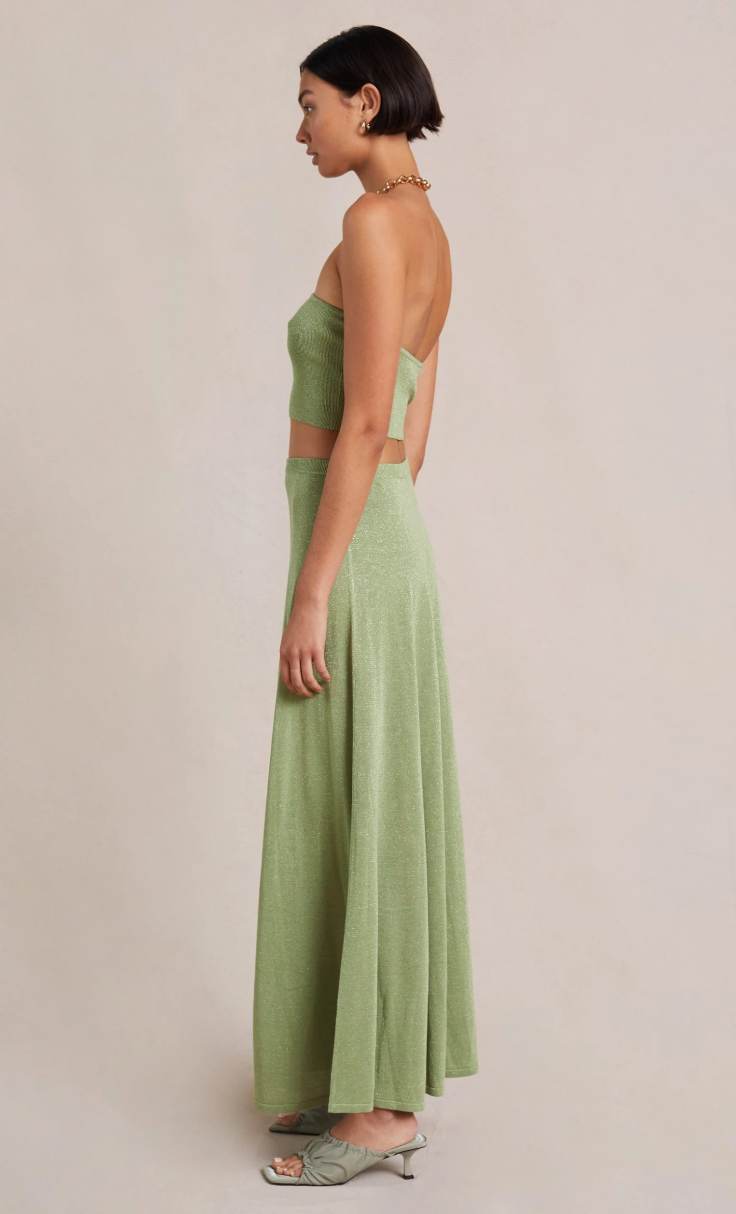 Bec&Bridge INDYA KNIT MAXI SKIRT - PISTACHIO Bottoms 3 Bec&Bridge INDYA KNIT MAXI SKIRT - PISTACHIO Bottoms