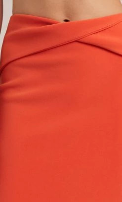 Bec&Bridge CLOVER MIDI SKIRT - FLAME