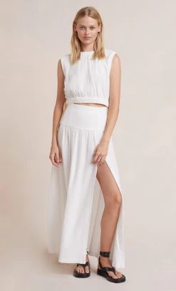Bec&Bridge ALEAH MAXI SKIRT - IVORY Bottoms