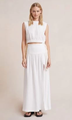 Bec&Bridge ALEAH MAXI SKIRT - IVORY Bottoms