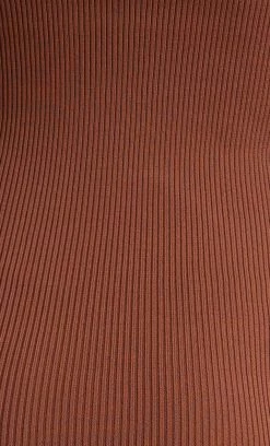 Bec&Bridge Dresses HARPER KNIT MINI DRESS - MILK CHOCOLATE