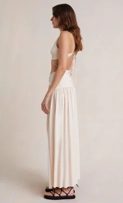 Bec&Bridge Bottoms JOELENE MAXI SKIRT - CREAM