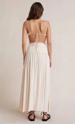 Bec&Bridge JOELENE V CROP TOP - CREAM