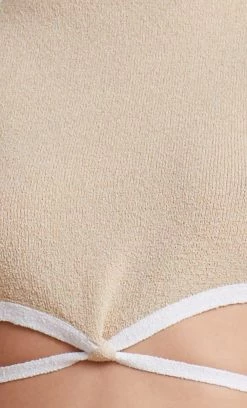 Bec&Bridge LAURYN KNIT TOP - CREAM/SAND