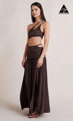 Bec&Bridge NEW LENA MAXI SKIRT - COGNAC