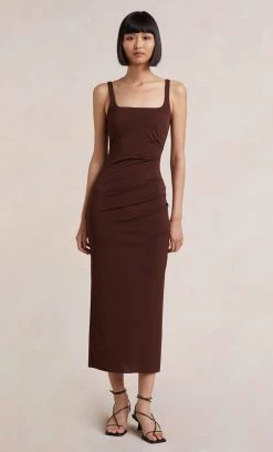 Bec&Bridge YASMIN MIDI DRESS - COGNAC