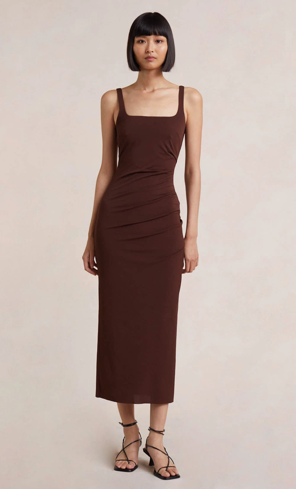 Bec&Bridge YASMIN MIDI DRESS - COGNAC 1 Bec&Bridge YASMIN MIDI DRESS - COGNAC