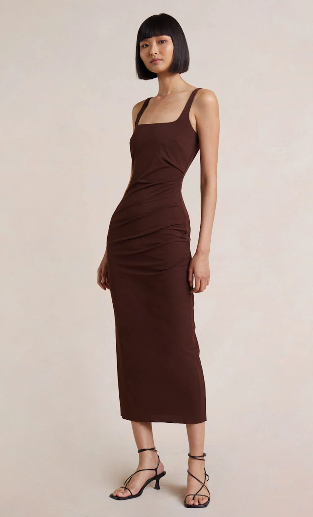 Bec&Bridge YASMIN MIDI DRESS - COGNAC 2 Bec&Bridge YASMIN MIDI DRESS - COGNAC