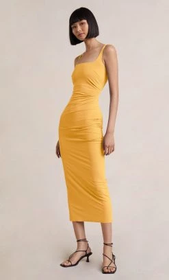 Bec&Bridge YASMIN MIDI DRESS - PAPAYA