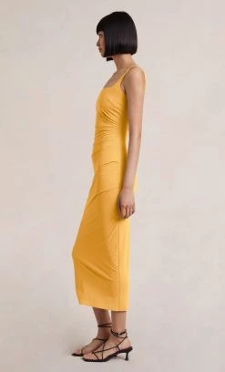 Bec&Bridge YASMIN MIDI DRESS - PAPAYA
