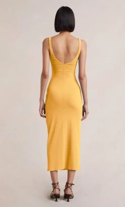 Bec&Bridge YASMIN MIDI DRESS - PAPAYA