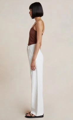 Bec&Bridge Tops KNIT SINGLET - BROWN