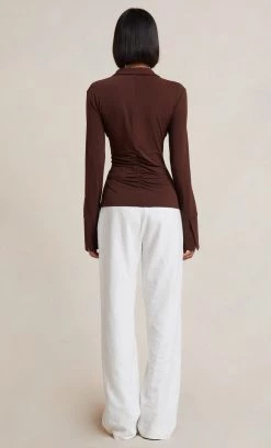 Bec&Bridge Tops SYLVIA LONG SLEEVE TOP - CHOCOLATE 7 Bec&Bridge Tops SYLVIA LONG SLEEVE TOP - CHOCOLATE