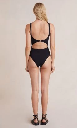 Bec&Bridge ALUNA TWIST ONE PIECE - BLACK