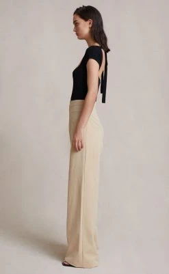 Bec&Bridge Bottoms SEDONA WIDE LEG PANT - BEIGE