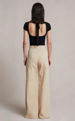 Bec&Bridge Bottoms SEDONA WIDE LEG PANT - BEIGE