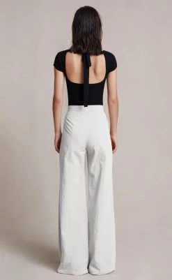 Bec&Bridge SEDONA WIDE LEG PANT - WHITE Bottoms