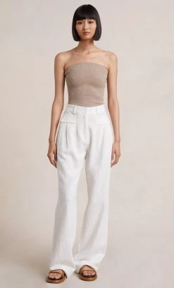 Bec&Bridge MARLEY KNIT TOP - CHAMPAGNE