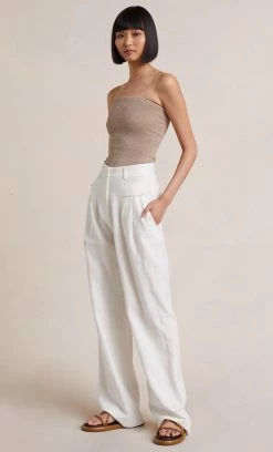 Bec&Bridge MARLEY KNIT TOP - CHAMPAGNE