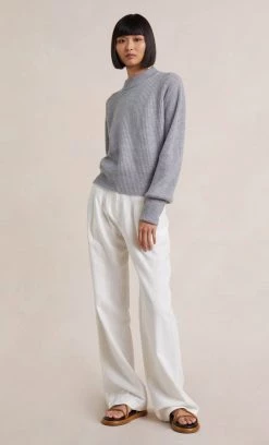 Bec&Bridge ANDIE KNIT JUMPER - GREY MARLE Tops