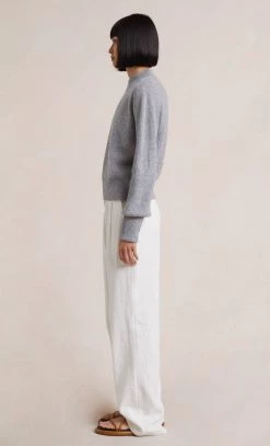 Bec&Bridge ANDIE KNIT JUMPER - GREY MARLE Tops