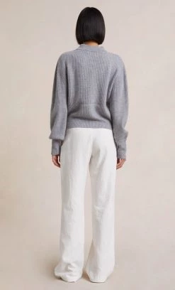 Bec&Bridge ANDIE KNIT JUMPER - GREY MARLE Tops