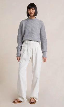Bec&Bridge ANDIE KNIT JUMPER - GREY MARLE Tops