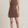 Bec&Bridge CLOVER MINI DRESS - DARK CHOCOLATE NEW