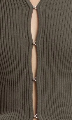 Bec&Bridge NEW SAPPHIRA KNIT CARDIGAN - KHAKI