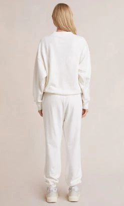 Bec&Bridge Bottoms SERENA ORGANIC TRACK PANT - IVORY