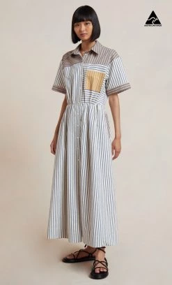 Bec&Bridge Dresses TORI SHIRT DRESS - MULTI STRIPE