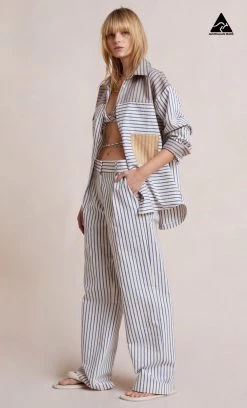 Bec&Bridge TORI PANT - MULTI STRIPE
