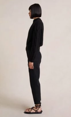 Bec&Bridge CELESTE KNIT JUMPER - BLACK Tops