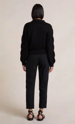 Bec&Bridge CELESTE KNIT JUMPER - BLACK Tops
