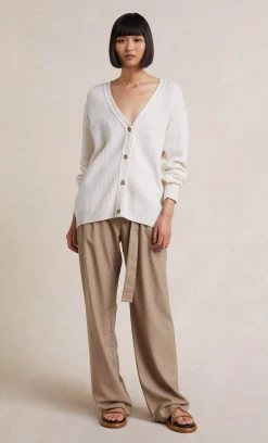 Bec&Bridge ANDIE KNIT CARDIGAN - CREAM