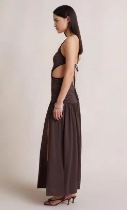 Bec&Bridge LENA MAXI DRESS - COGNAC NEW
