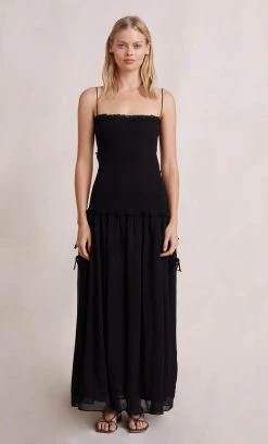 Bec&Bridge Dresses CHARLOTTE CUT OUT MAXI DRESS - BLACK