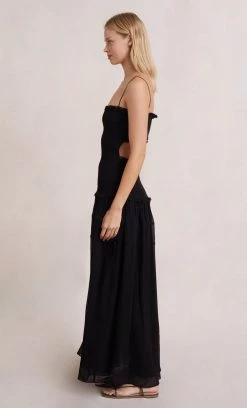 Bec&Bridge Dresses CHARLOTTE CUT OUT MAXI DRESS - BLACK 7 Bec&Bridge Dresses CHARLOTTE CUT OUT MAXI DRESS - BLACK