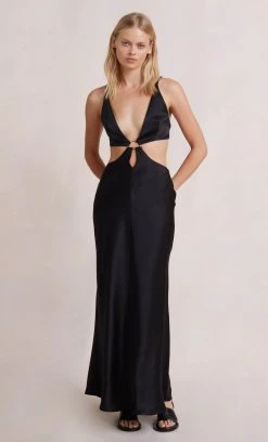 Bec&Bridge FELIX V MAXI DRESS - BLACK