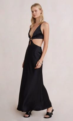 Bec&Bridge FELIX V MAXI DRESS - BLACK