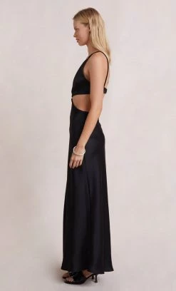 Bec&Bridge FELIX V MAXI DRESS - BLACK