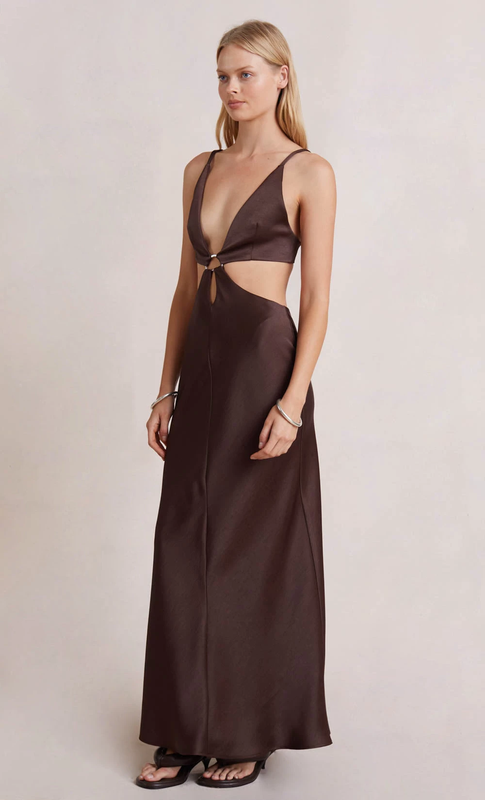 Bec&Bridge NEW FELIX V MAXI DRESS - CHOCOLATE 3 Bec&Bridge NEW FELIX V MAXI DRESS - CHOCOLATE